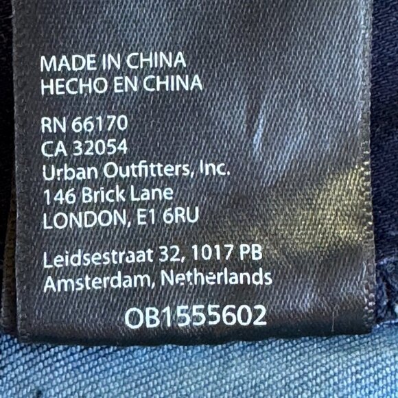 BDG Ruched Dipped V Front Flare Jeans Stretch Hippie Festival Women's Size 30 - Picture 12 of 12